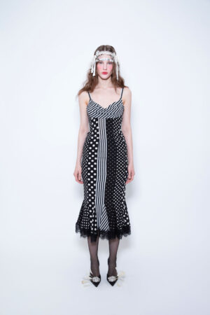 The Pois Lace Midi Dress