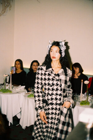 The Dual Pattern Wool Coat